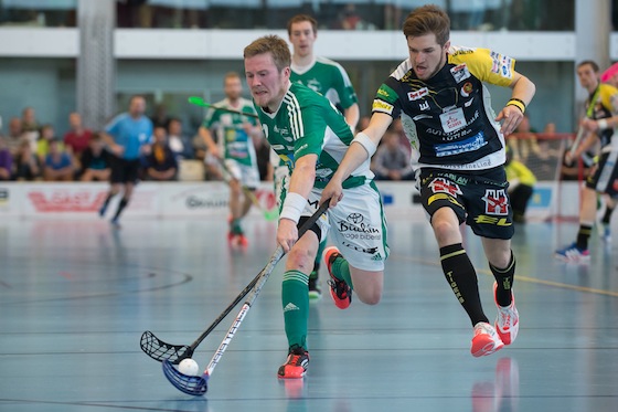 Tatu Väänänen on Sveitsin salibandyliigan mestari. Kuva: unihockey.ch